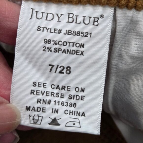 Judy Blue Size 28 Corduroy Hi-Rise Bootcut Pants in Camel Brown - Picture 9 of 10